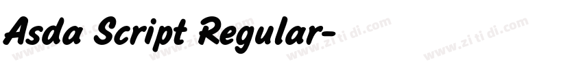 Asda Script Regular字体转换